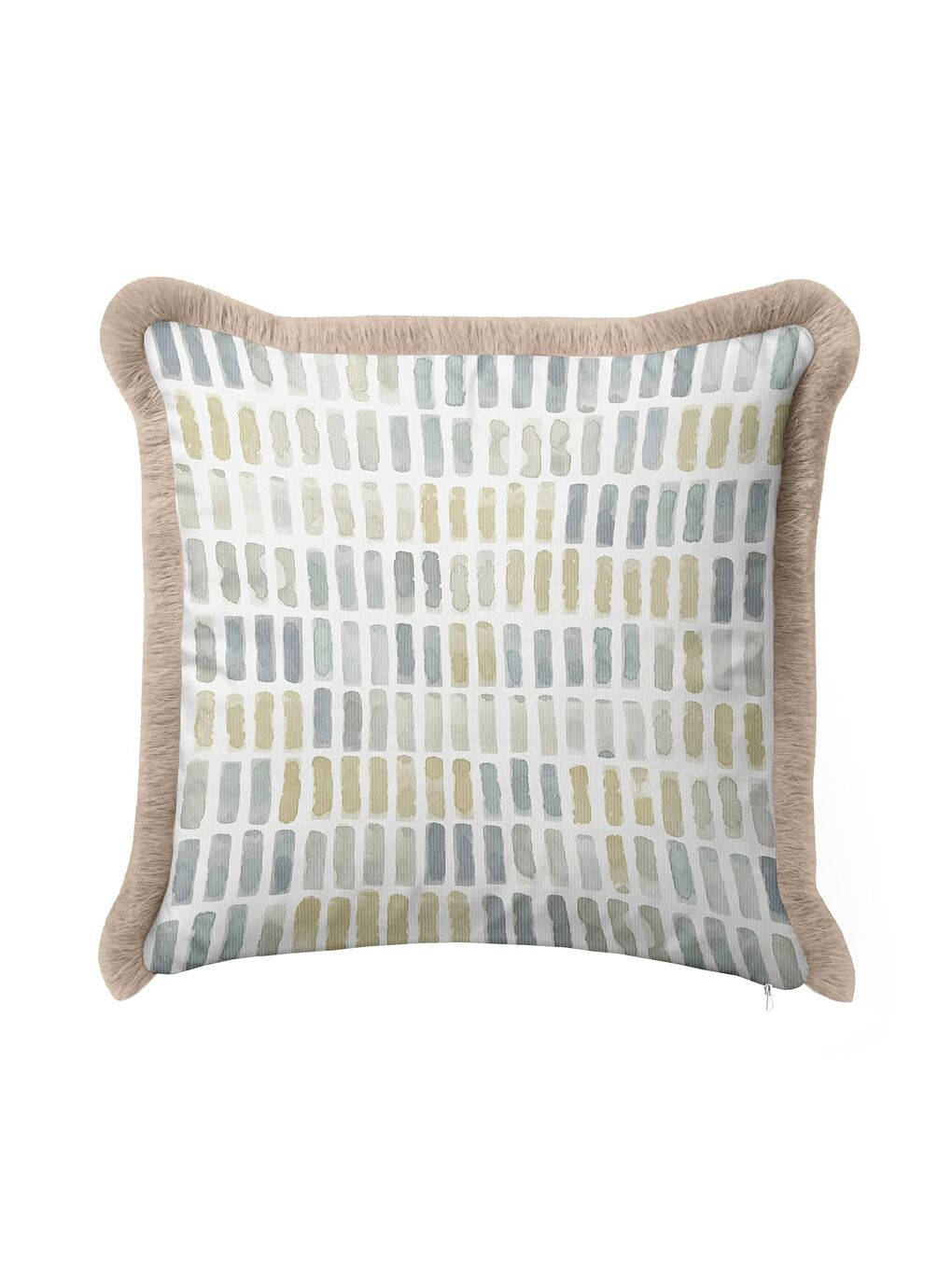 Karışık Modern Lüks Saçaklı Yastık Kılıfı - Minimalist Naturel Country Bej Püsküllü Kırlent Kılıfı-4