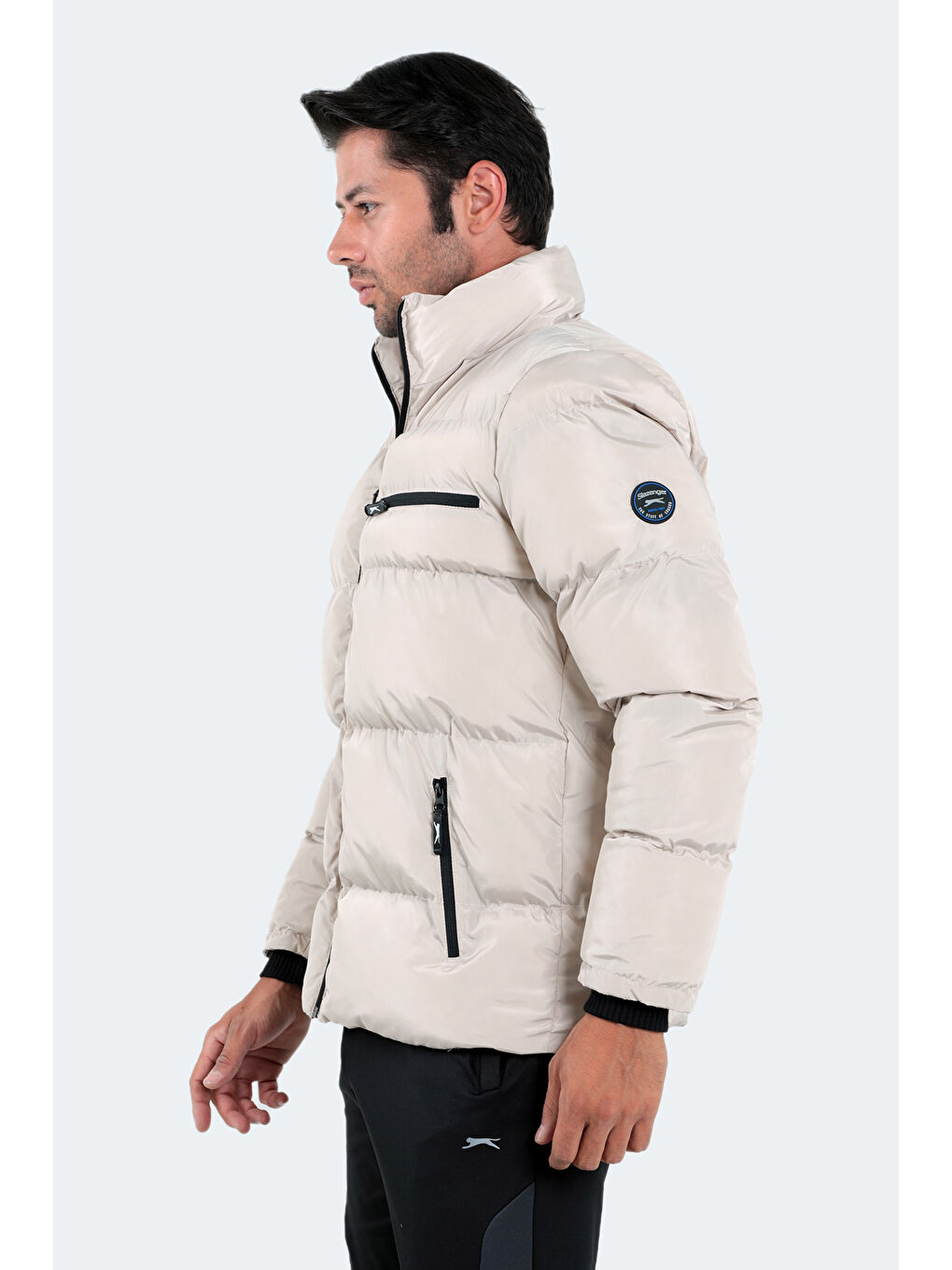 Bej NALDO Erkek Mont Taş Gri-3