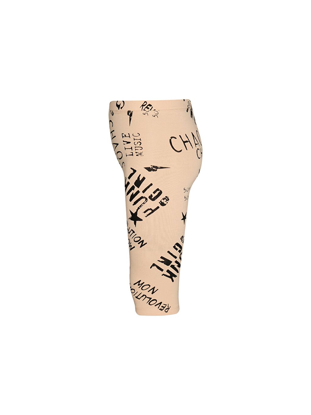 Karışık Kız Çocuk Punk Gırl Desen Kapri-2