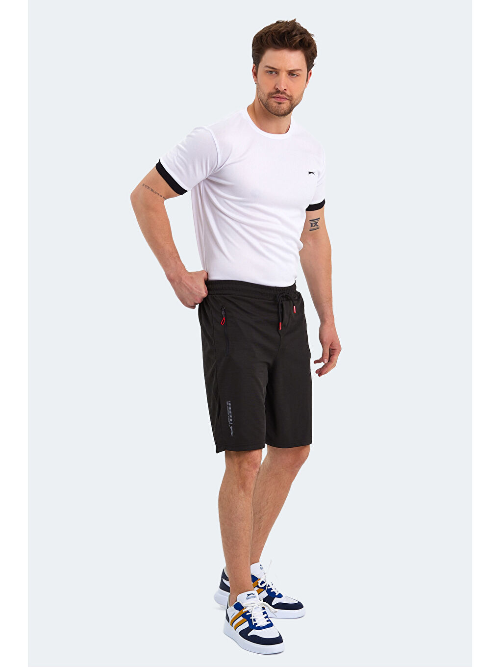 OSAMU Erkek Şort Siyah-6