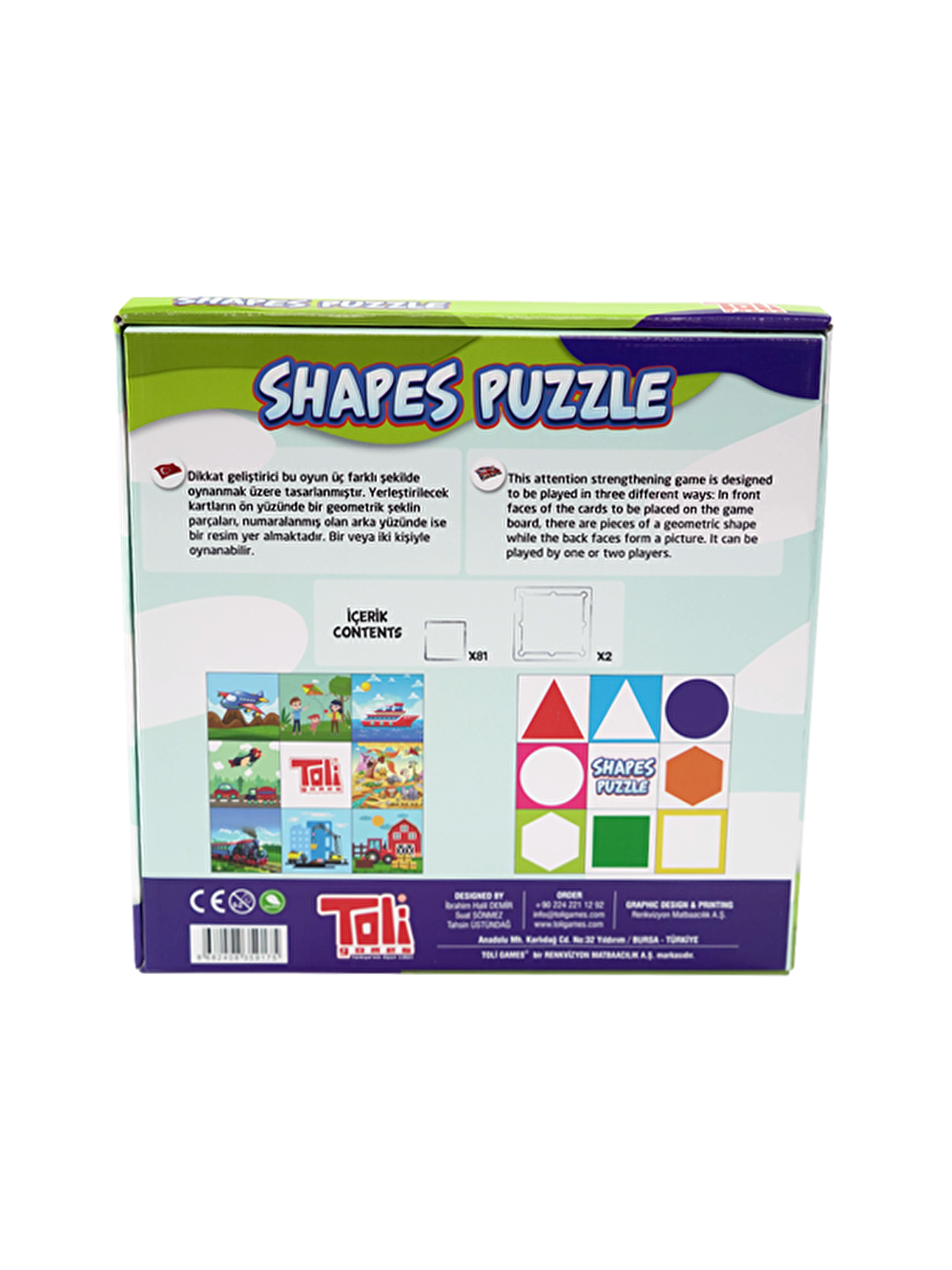 Toli Games Karışık Shapes Puzzle Parça Birleştirme Zeka Oyunu - 3