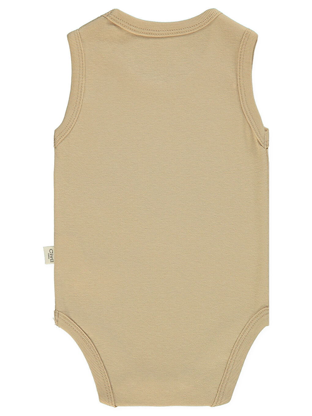 Kahverengi Baby Bebek Çıtçıtlı Badi 0-1 Ay Sütlü Kahve-1