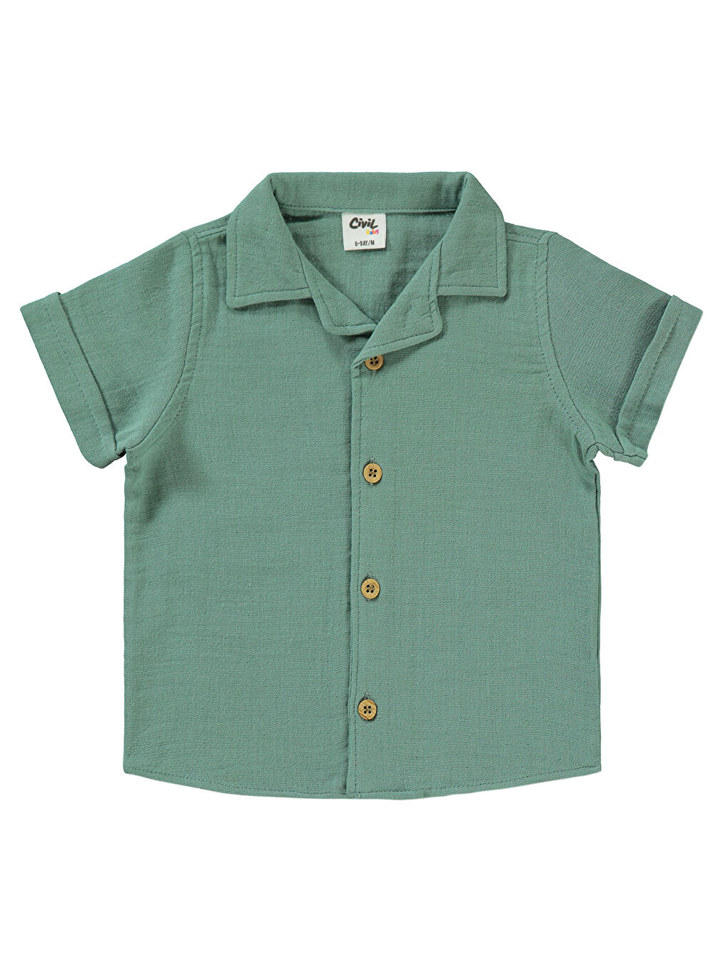 Turkuaz Baby Erkek Bebek Şortlu Takım 6-18 Ay Su Yeşili-2