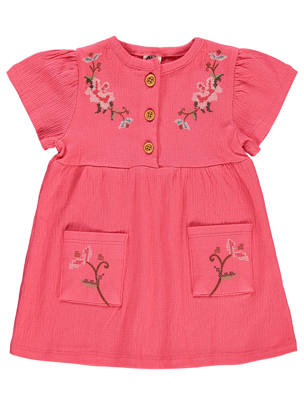 Civil Baby Kız Bebek Elbise 6-18 Ay Mercan