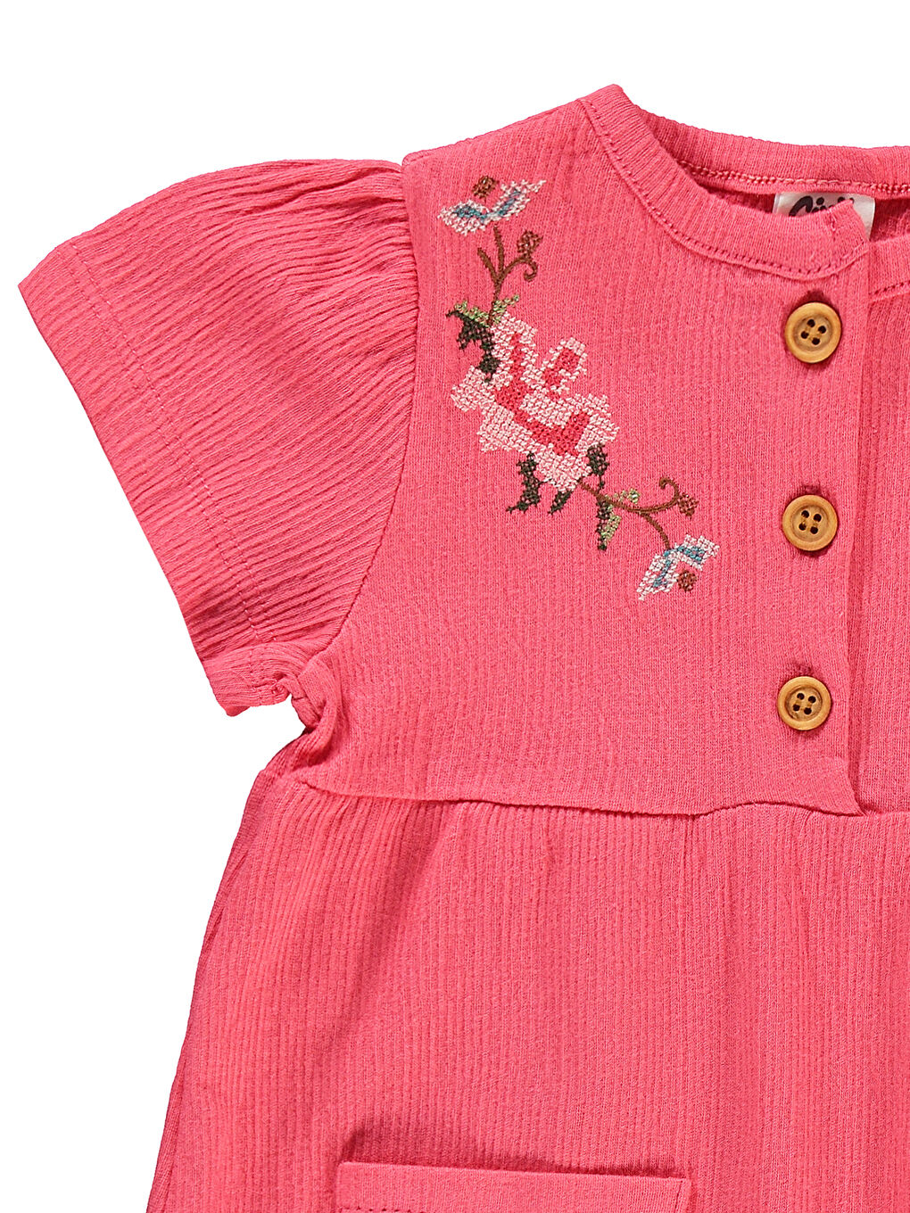 Civil Baby Kız Bebek Elbise 6-18 Ay Mercan - 2
