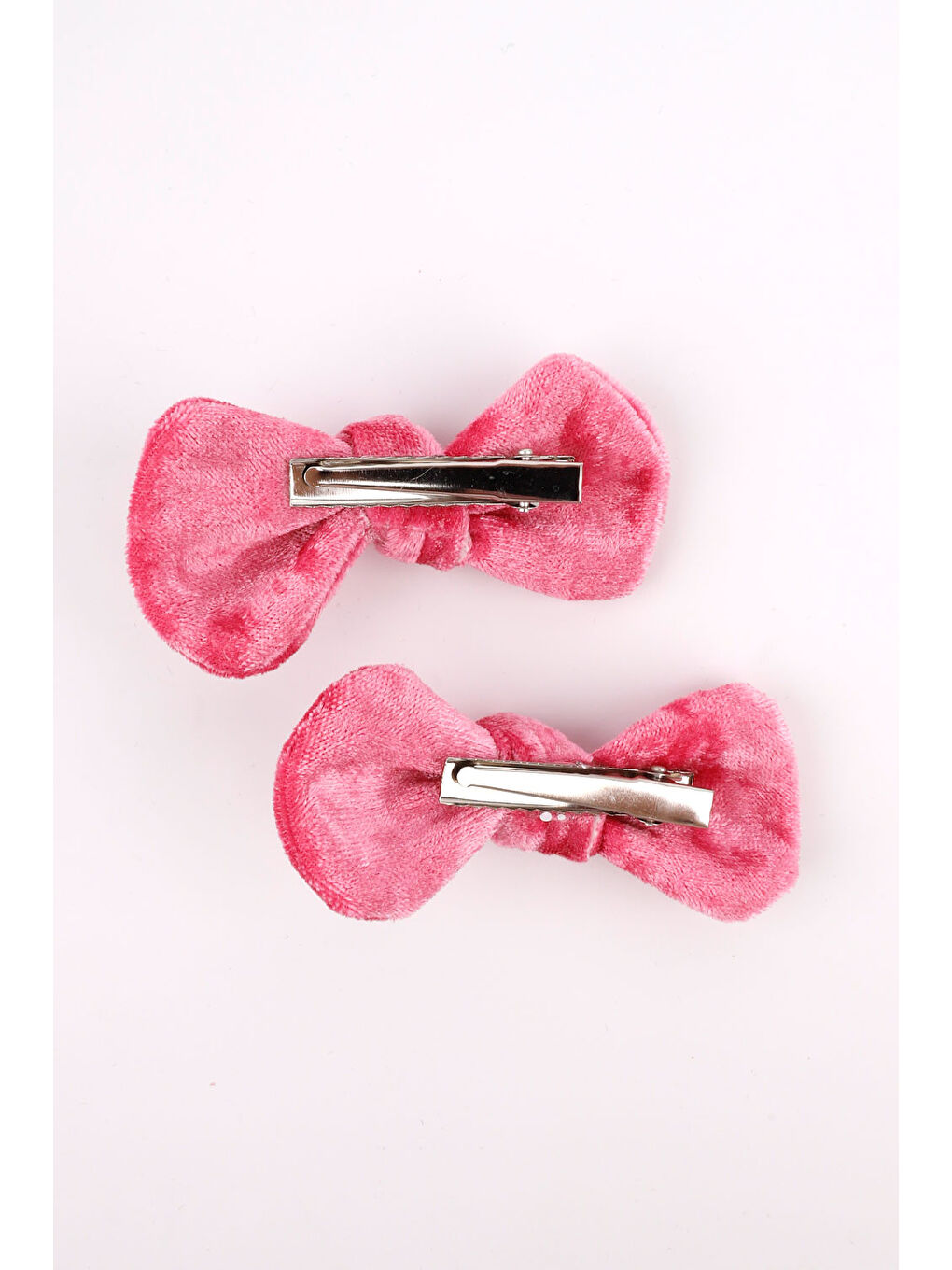 Pembe 2'li Kadife Kız Çocuk Klips Toka-2