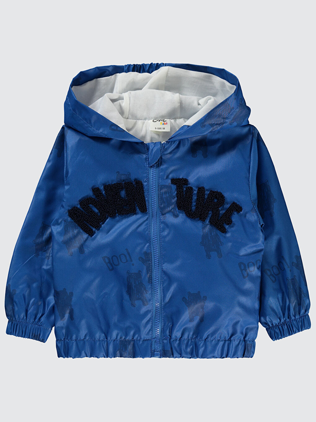Baby Erkek Bebek Kapüşonlu Yağmurluk 6 18 Ay Mavi