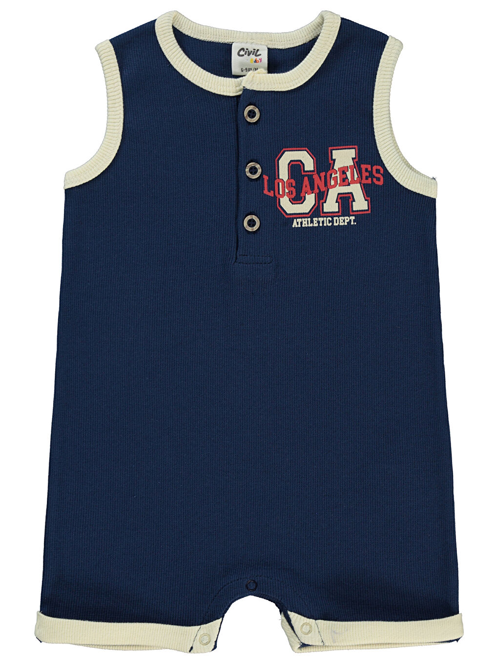 Baby Erkek Bebek Patiksiz Tulum 6-18 Ay Lacivert