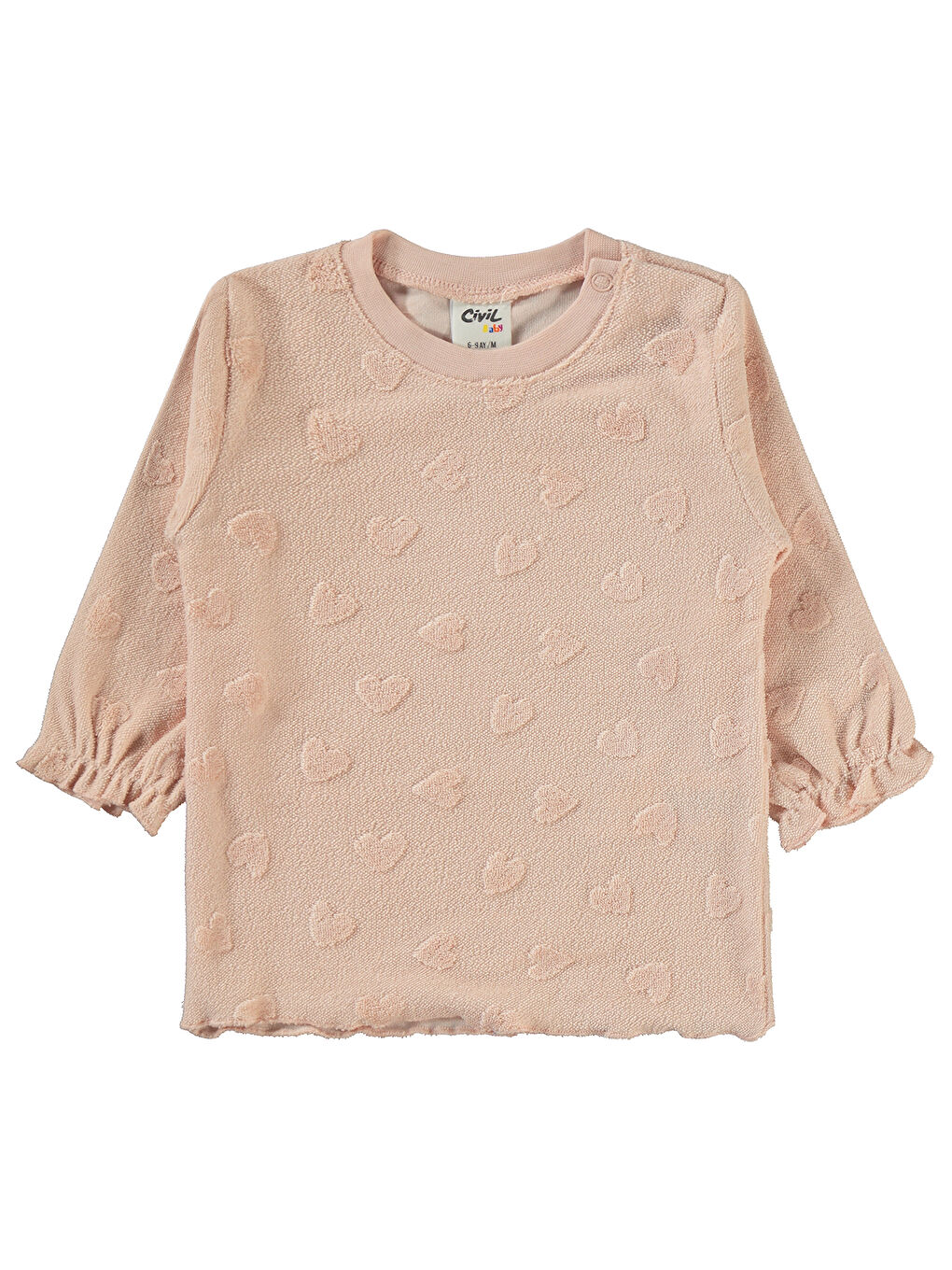 Pembe Baby Kız Bebek Takım 6-18 Ay Pudra-2