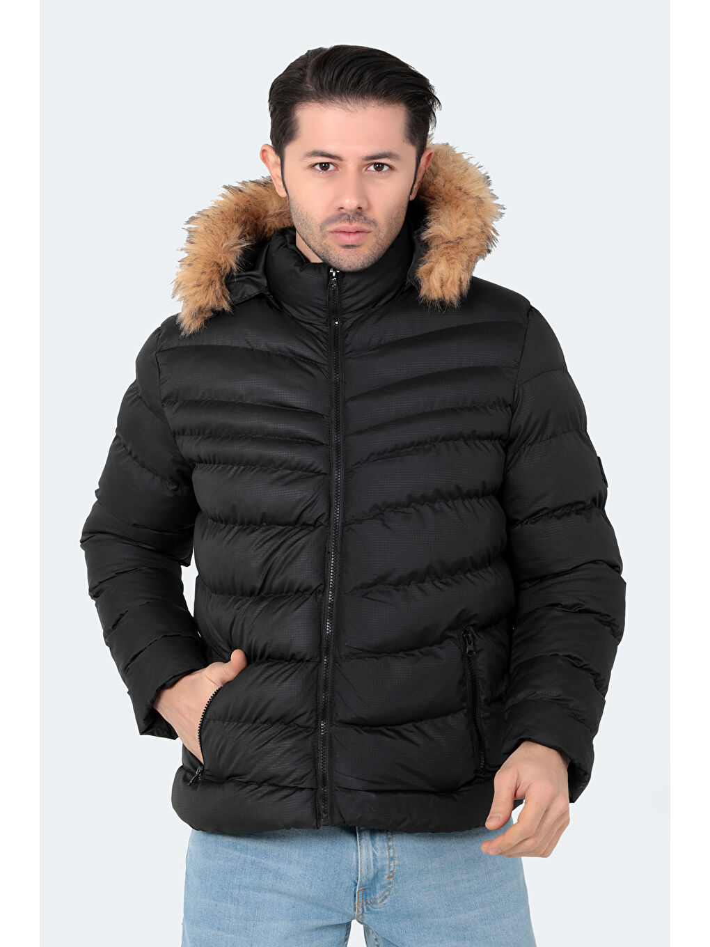 NORMA Erkek Şişme Mont Siyah