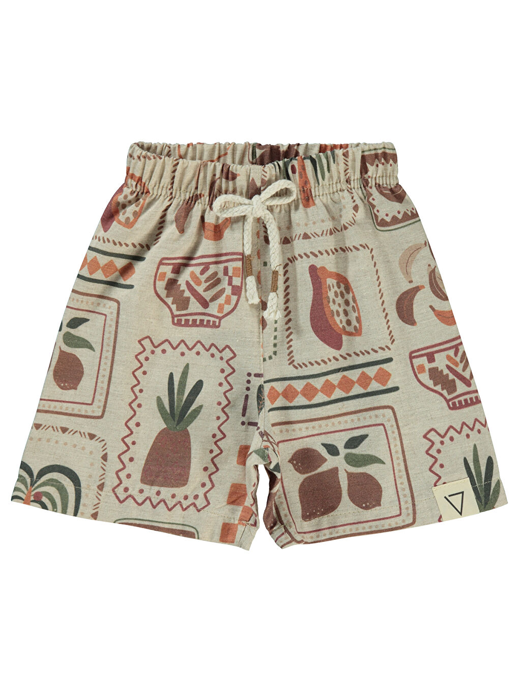 Bej Boys Erkek Çocuk Şort 2-5 Yaş Taş Rengi