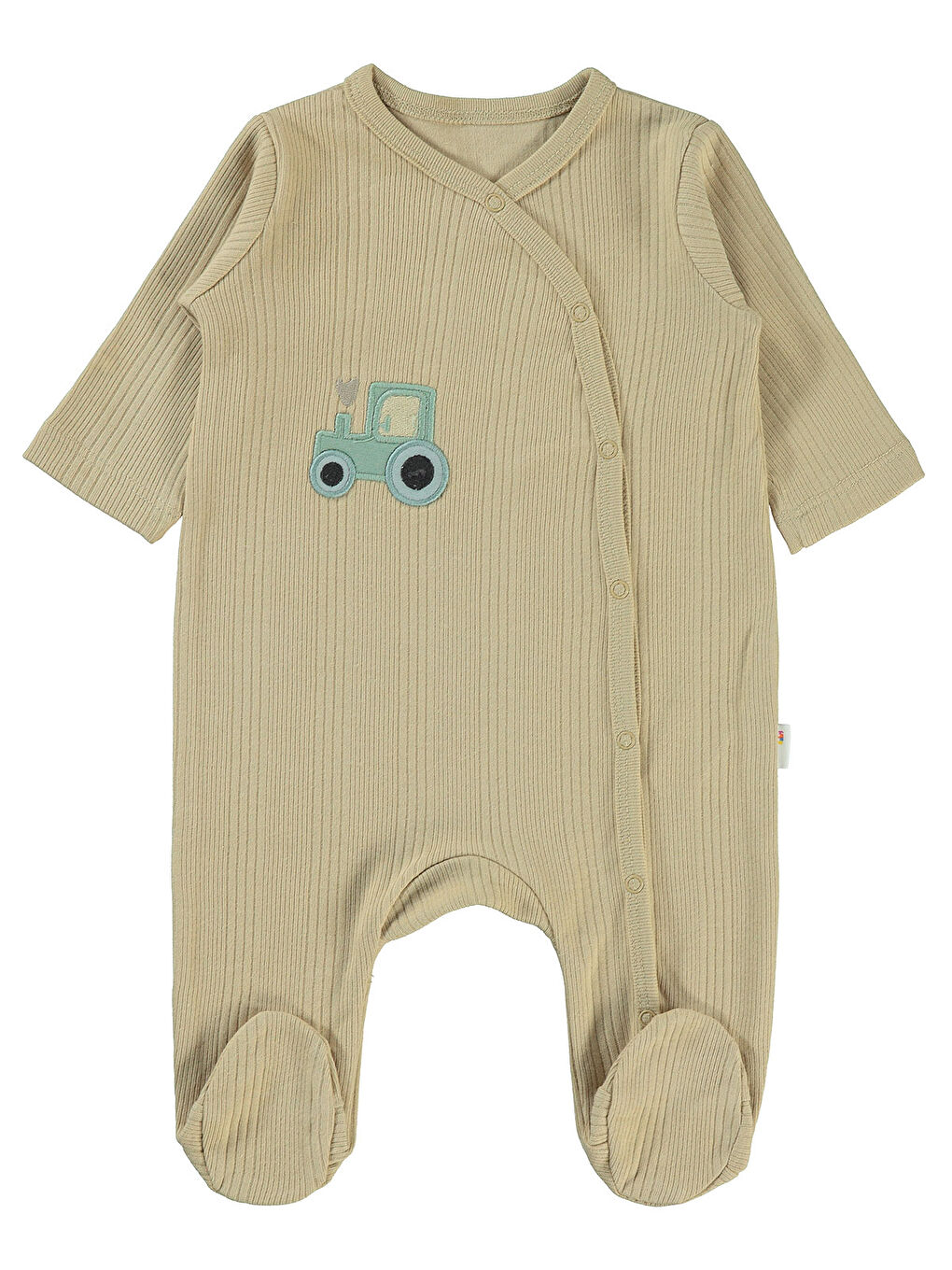 Kahverengi Baby Erkek Bebek Patikli Tulum 1-6 Ay Sütlükahve