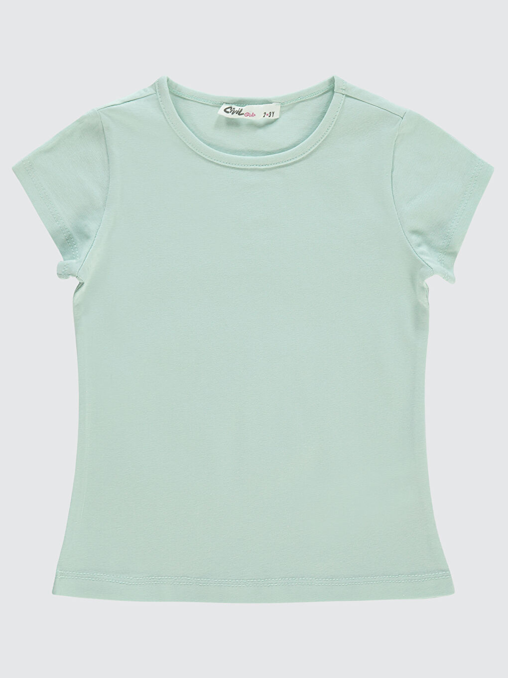 Yeşil Girls Kız Çocuk Tişört 2-5 Yaş Taze Nane