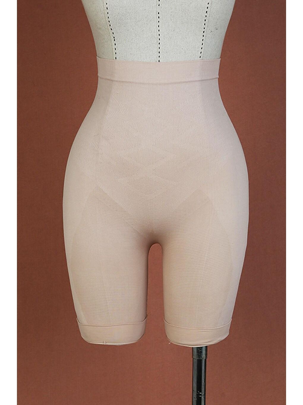 Bej Ten Rengi Toparlayıcı Kadın Tayt Korse-1