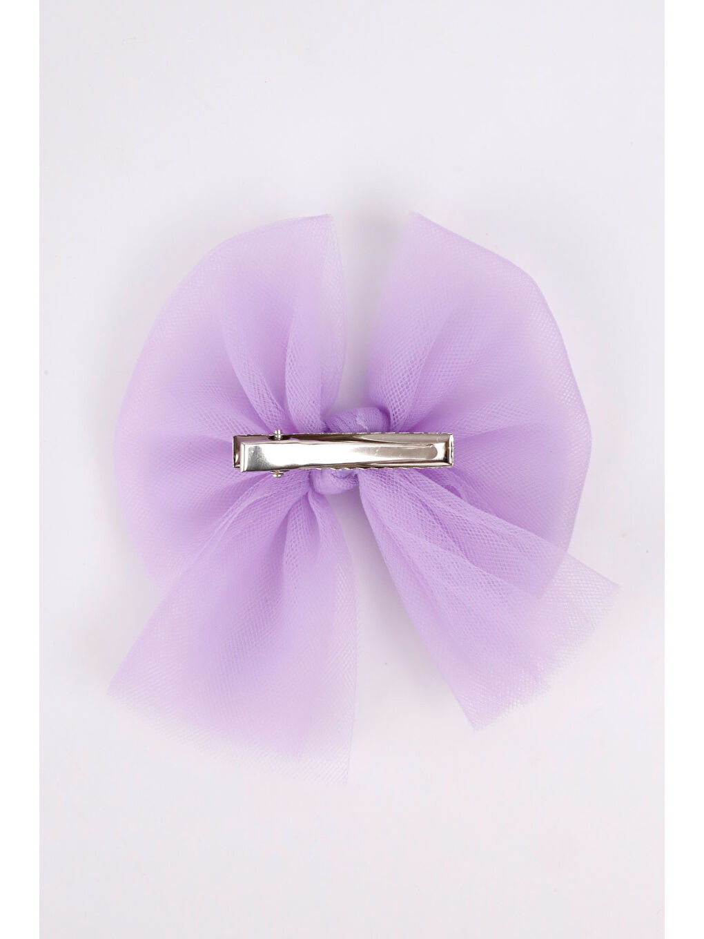 Lila Tül Fiyonk Kız Çocuk Klips Toka-2