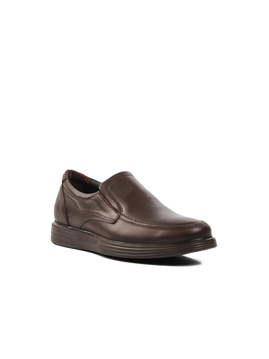 2915 Kahverengi Hakiki Deri Erkek Klasik Ayakkabı-2