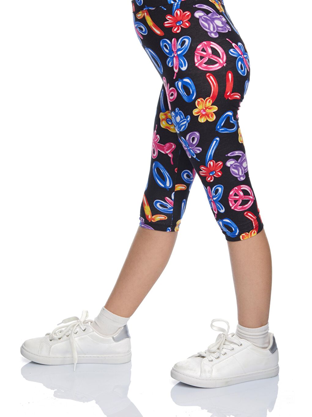 Karışık Kız Çocuk Jelly Balloon Desen Kapri-2