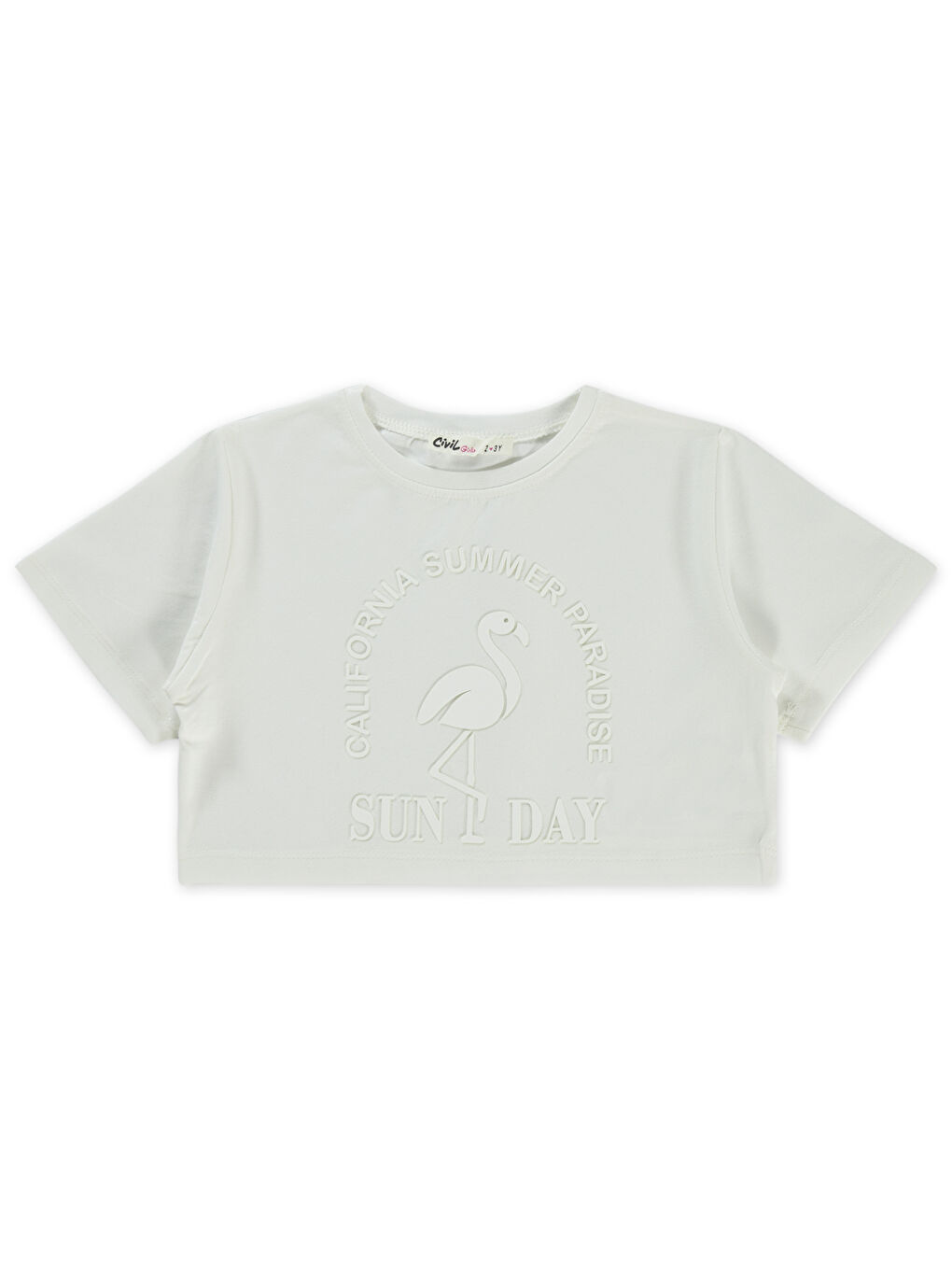 Girls Kız Çocuk Tişört 2-5 Yaş Ekru