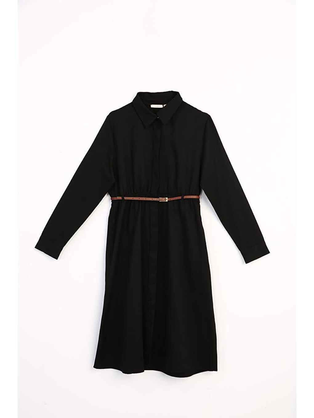 Siyah Kemerli Gömlek Tunik-4