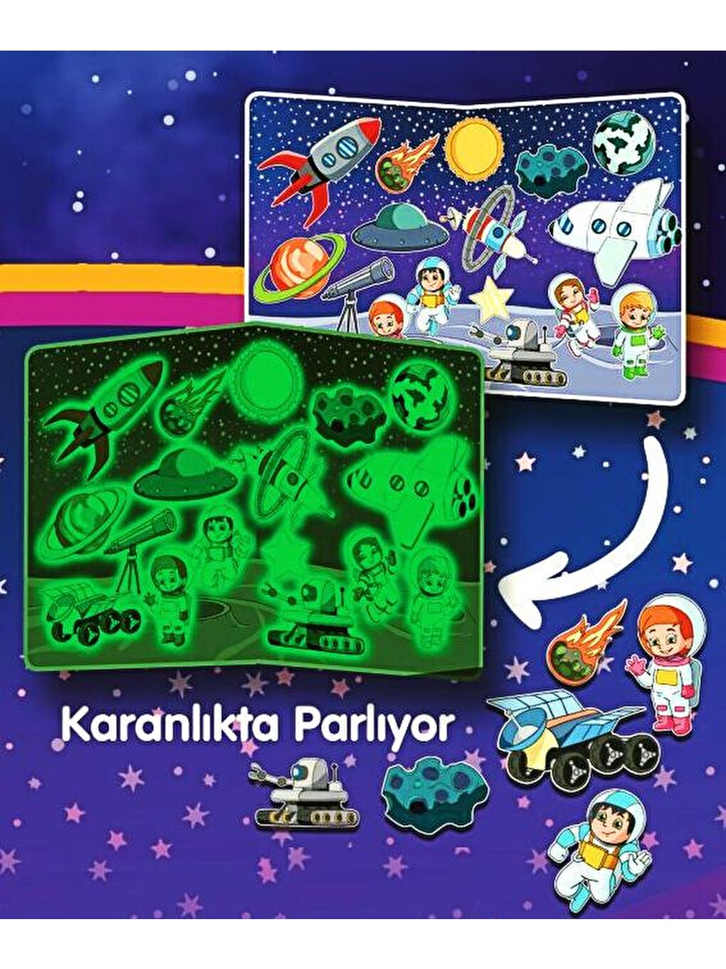 Space World Manyetik Hikaye Oluşturma-2