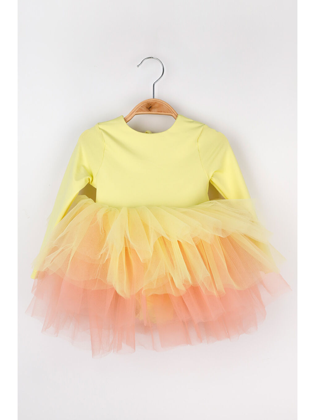 Sarı Tütü Etekli Kız Çocuk Balerin Elbise - Miranda-4