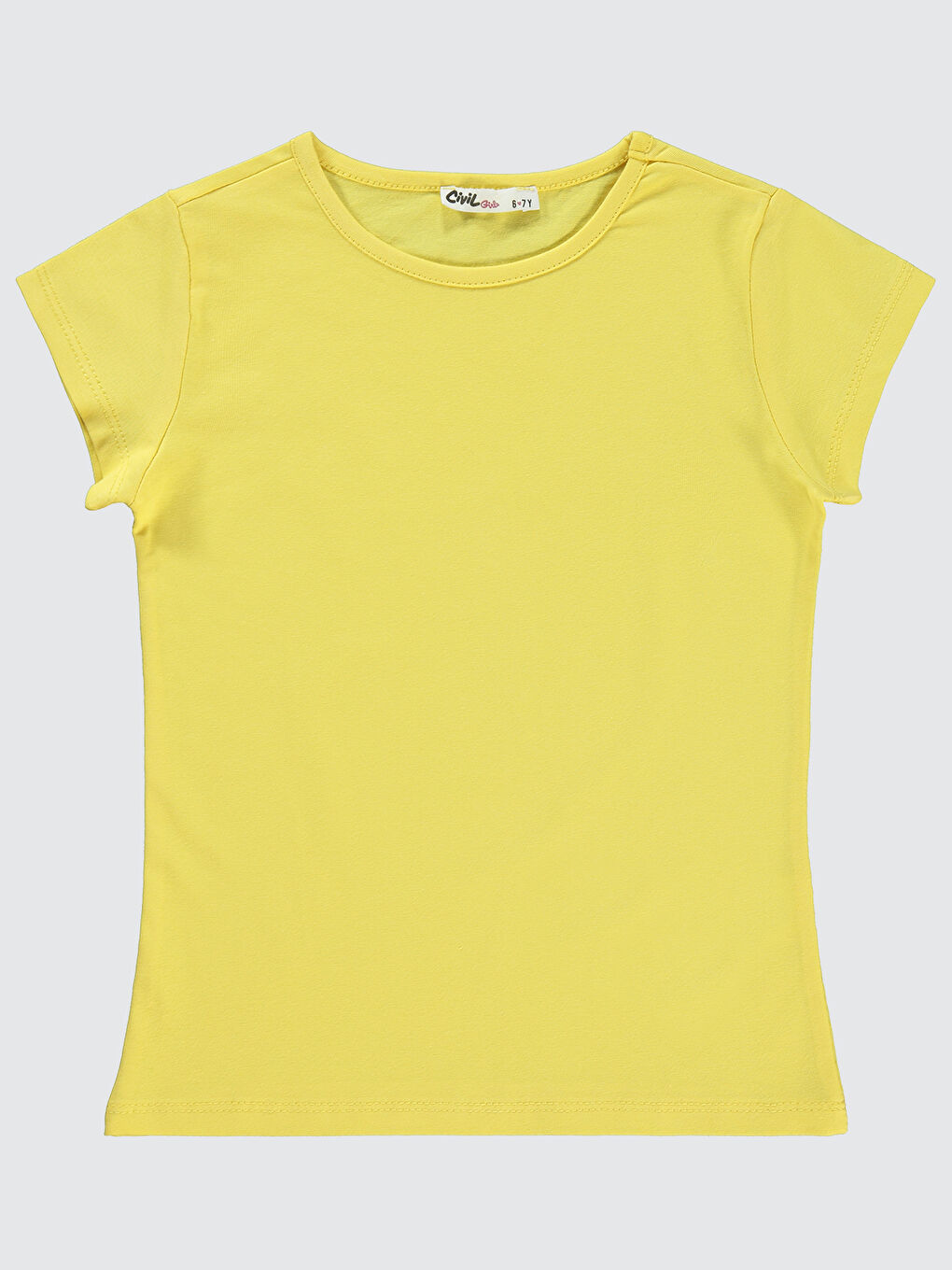 Girls Kız Çocuk Tişört 6-9 Yaş Sarı