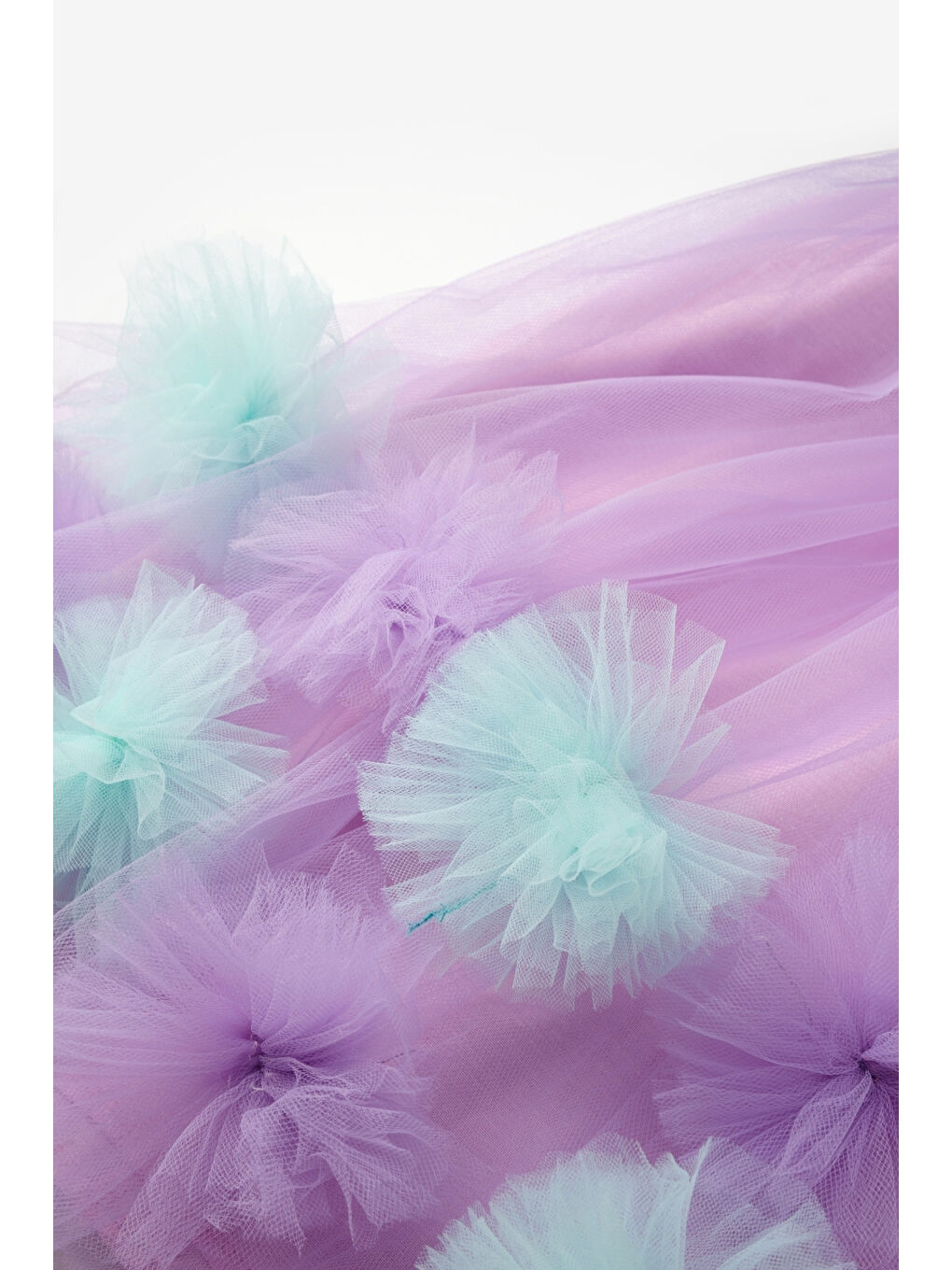 Lila Eteği Ponpon Detaylı Kız Çocuk Elbise - Alexa-5