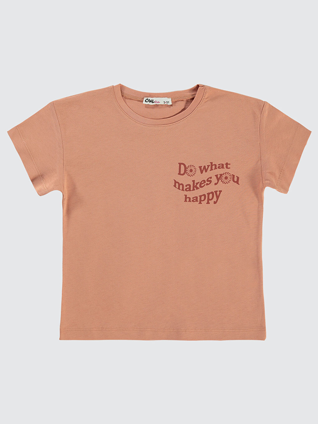 Kahverengi Girls Kız Çocuk Tişört 2-5 Yaş İtalyan Kili