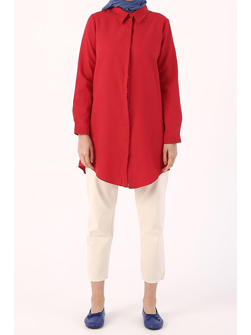 Kırmızı-Gizli Patlı Gömlek-1