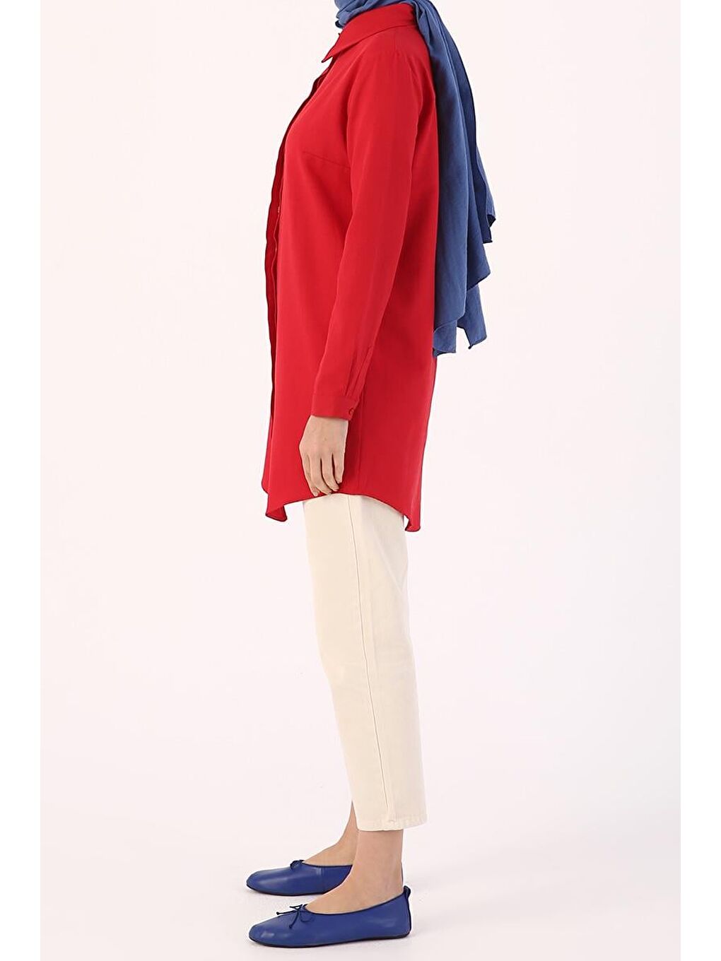 Kırmızı-Gizli Patlı Gömlek-2