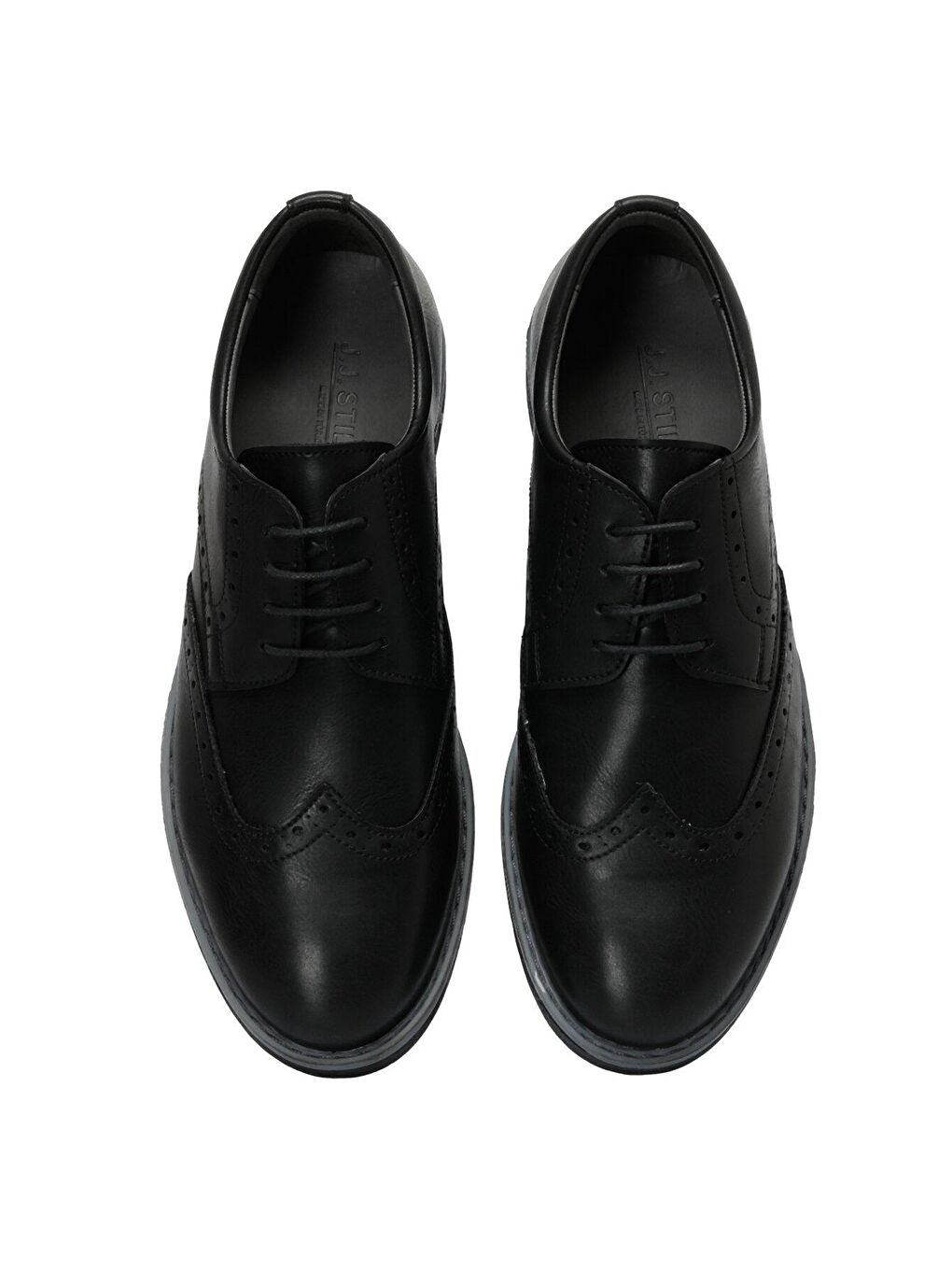 JENGU 3PR Siyah Erkek Klasik Ayakkabı-3