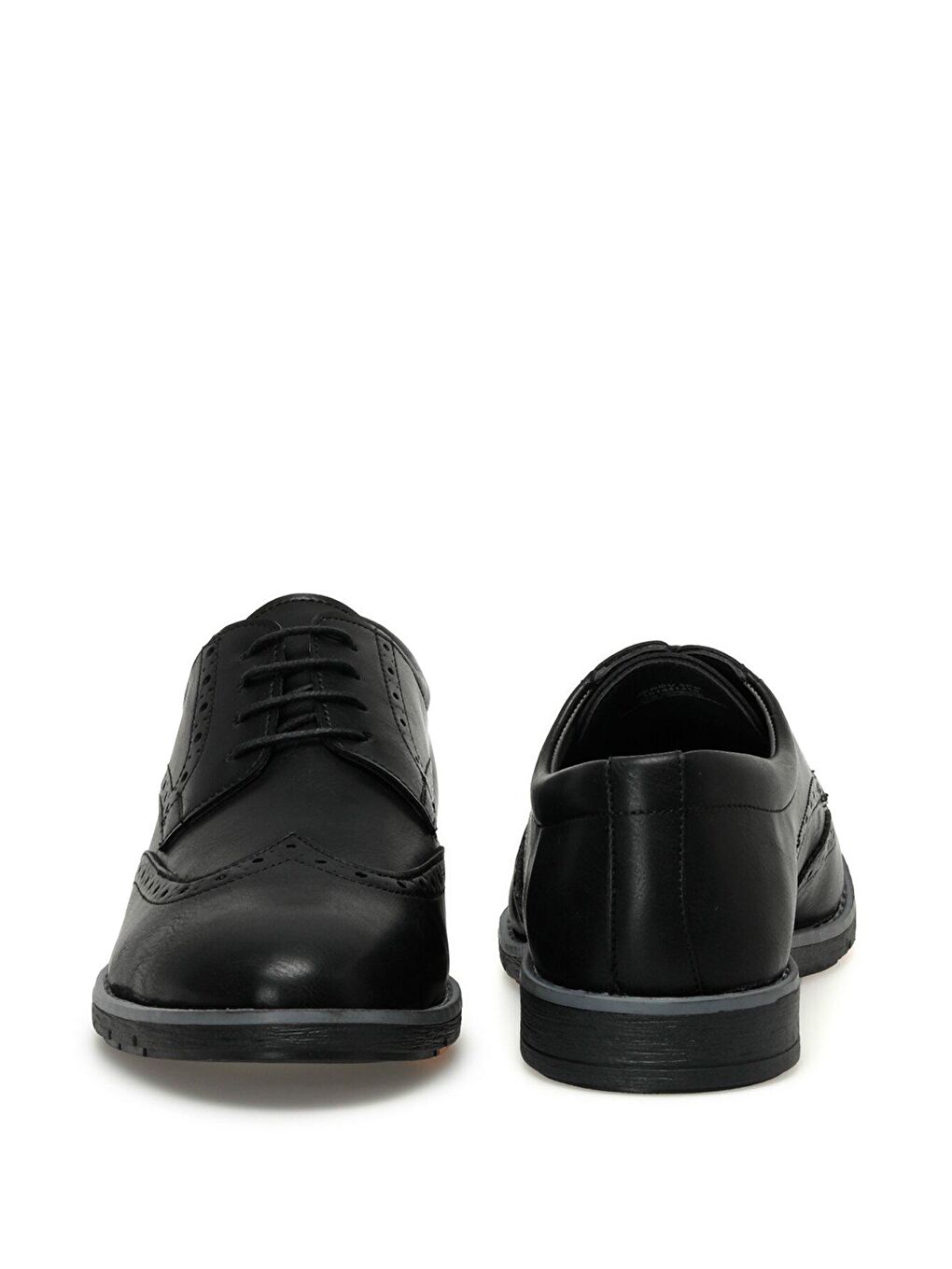 JENGU 3PR Siyah Erkek Klasik Ayakkabı-4