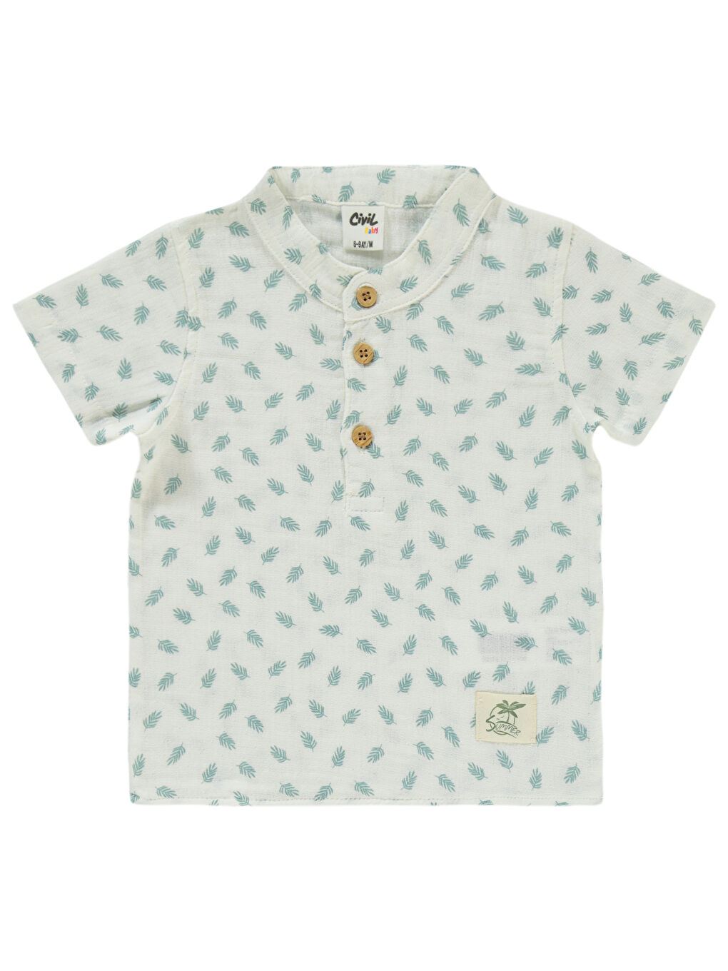 Baby Erkek Bebek Şortlu Takım 6-18 Ay Haki-2