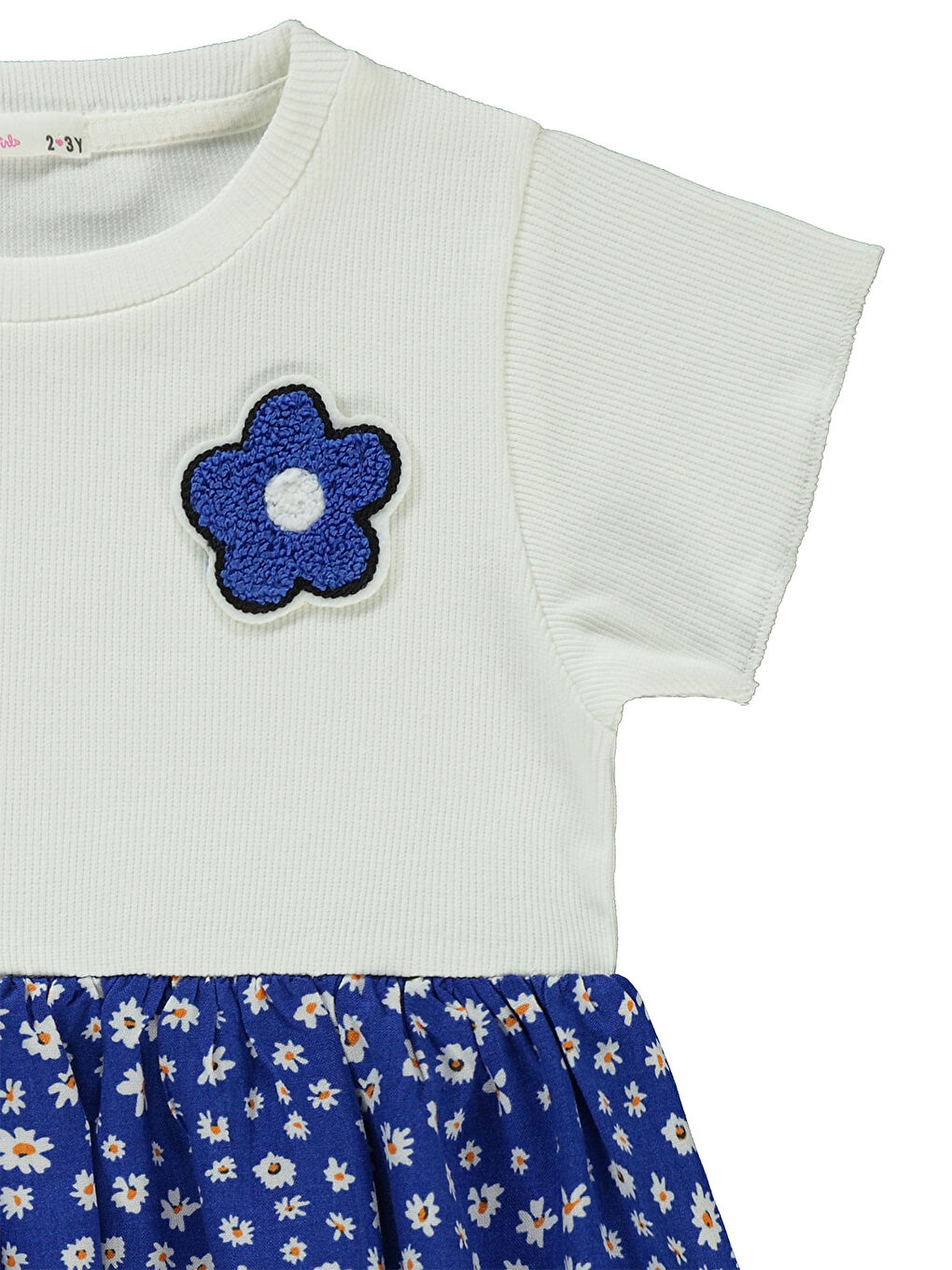 Girls Kız Çocuk Elbise 2-5 Yaş Saks Mavisi-2