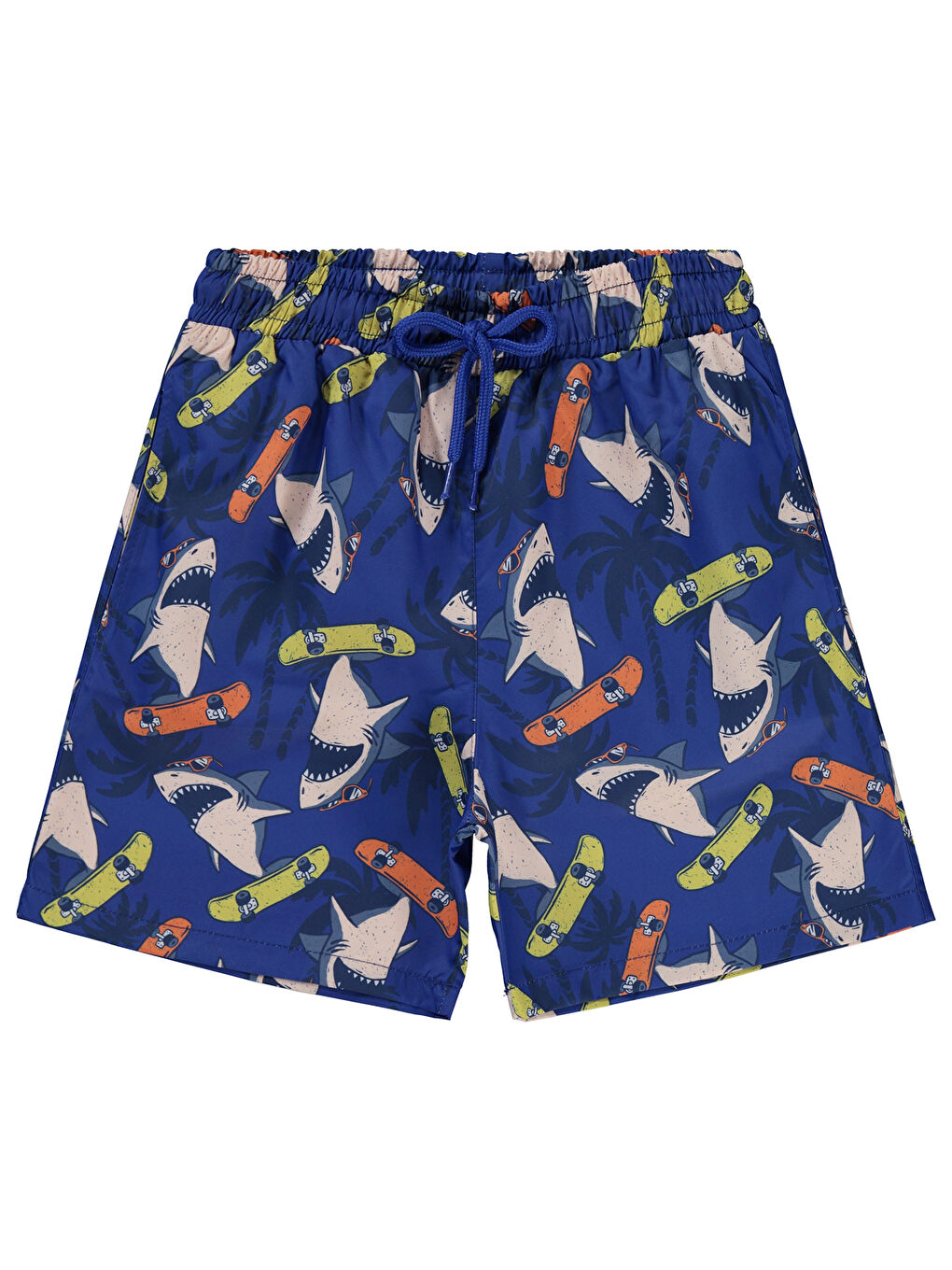 Mavi Boys Erkek Çocuk Deniz Şortu 6-9 Yaş Saks