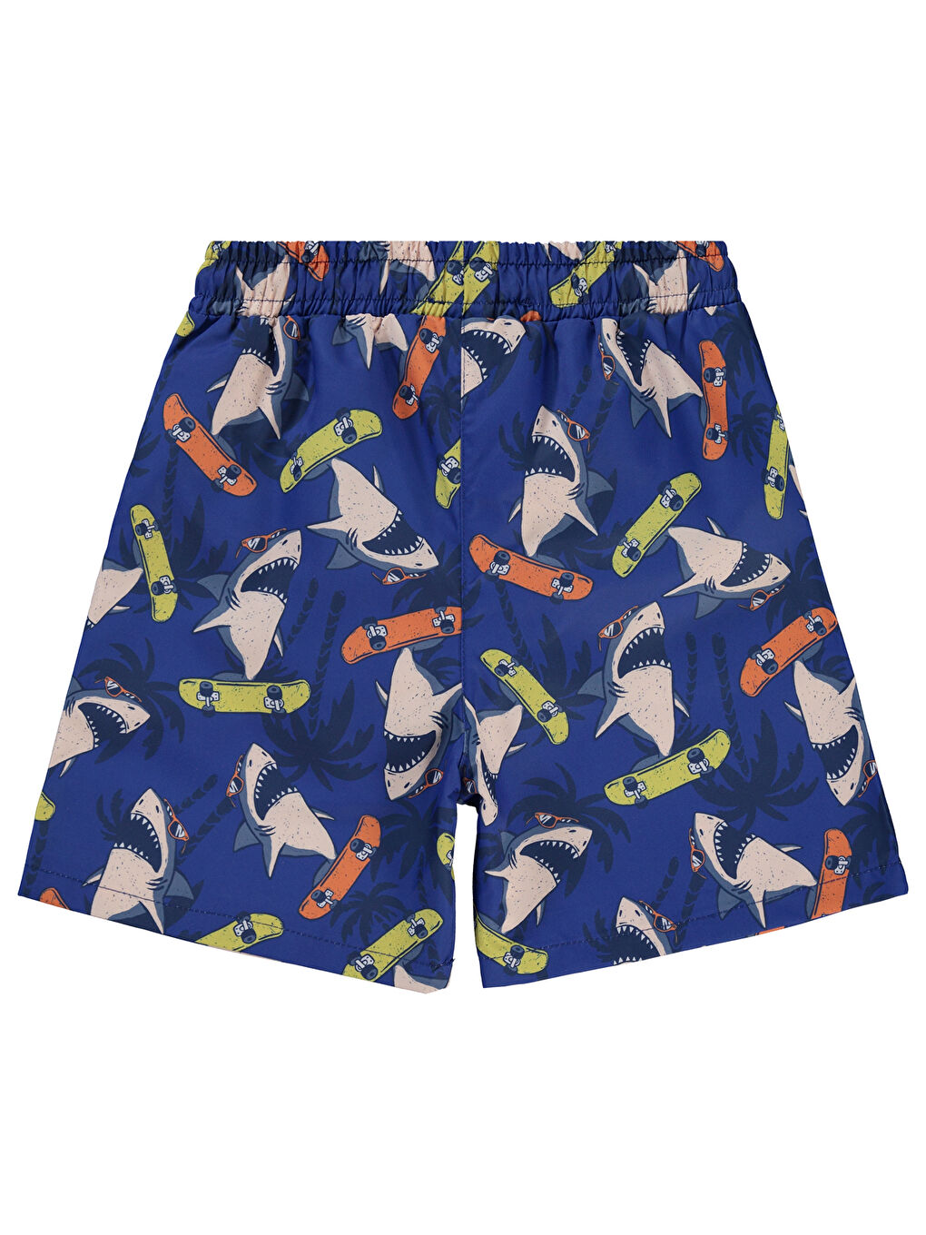 Mavi Boys Erkek Çocuk Deniz Şortu 6-9 Yaş Saks-1