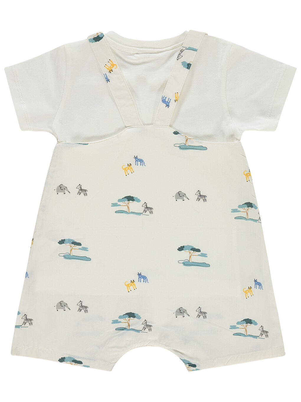 Civil Baby Erkek Bebek Salopet 6-18 Ay Beyaz - 1