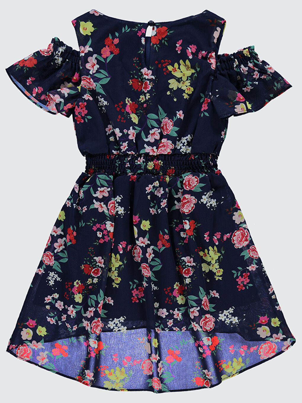 Girls Kız Çocuk Elbise 6-9 Yaş Lacivert-1