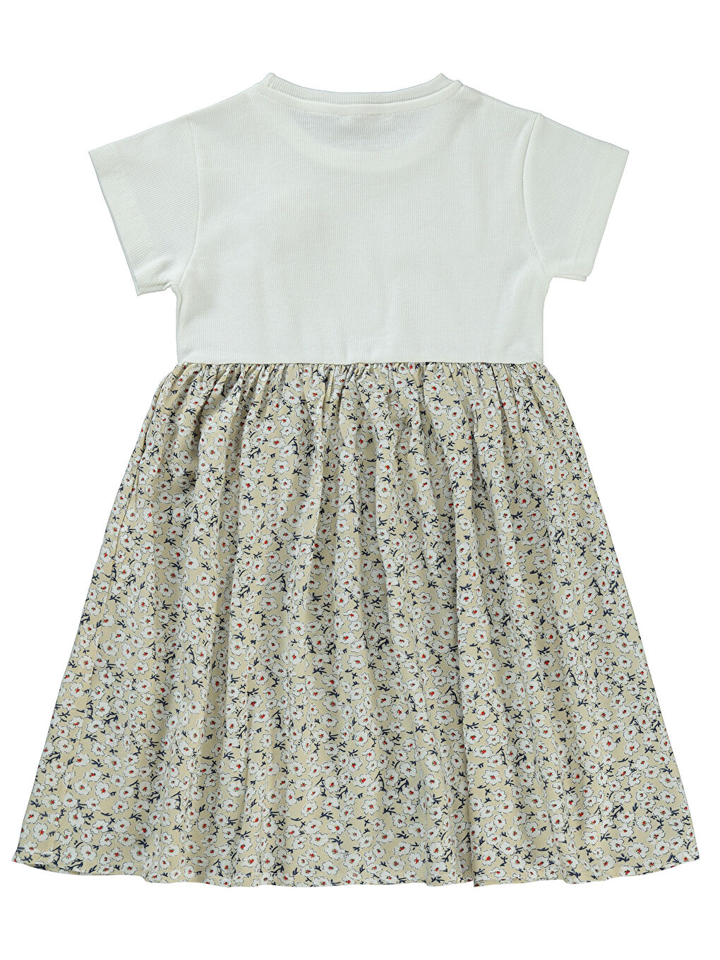 Girls Kız Çocuk Elbise 6-9 Yaş Bej-1