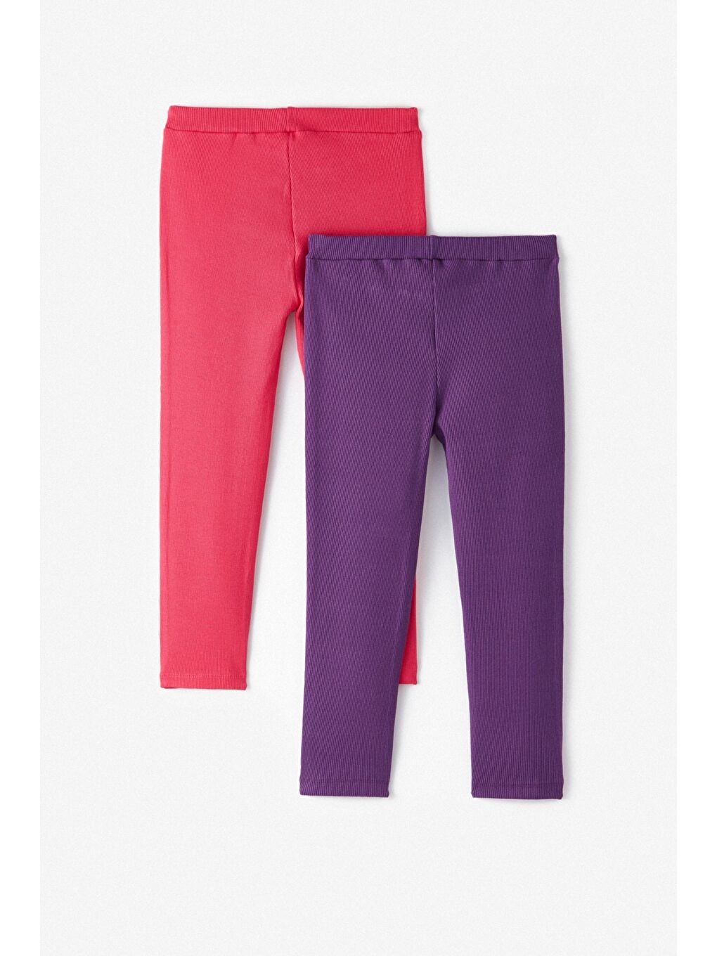 Mor Kız Çocuk 2'li Kaşkorse Tayt-1