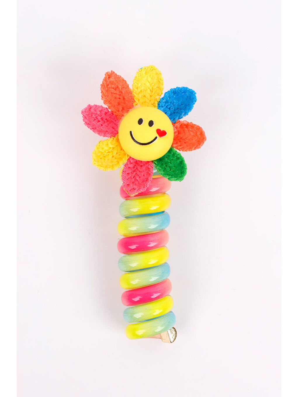 Karışık Çok Renkli Papatya Figürlü Kız Çocuk Makarna Toka-1