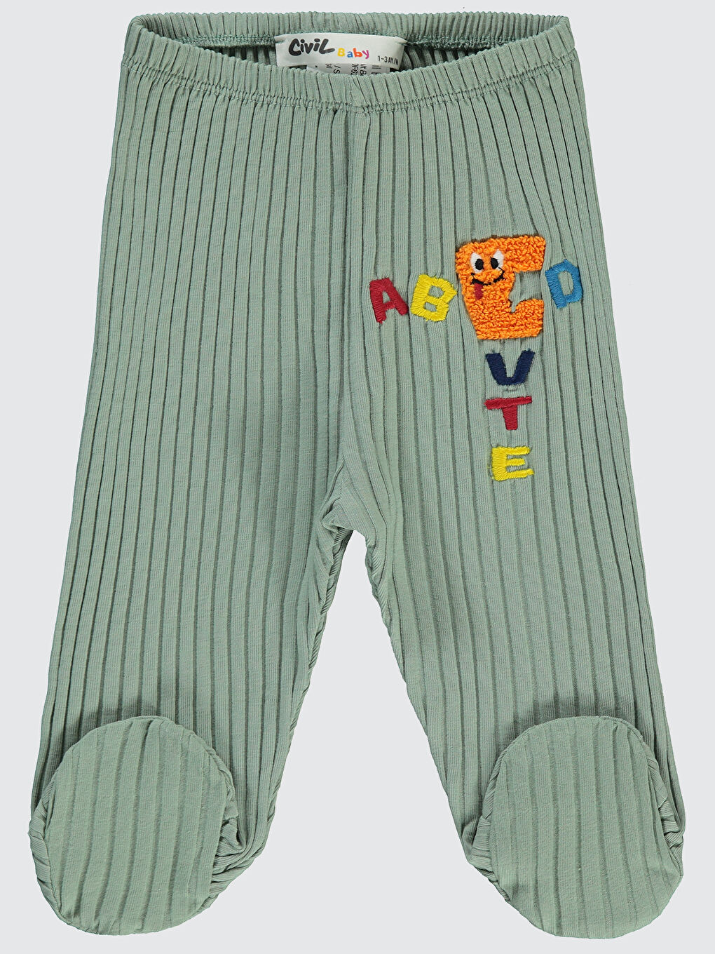 Baby Bebek Patikli Tek Alt 1-6 Ay Soft Yeşil