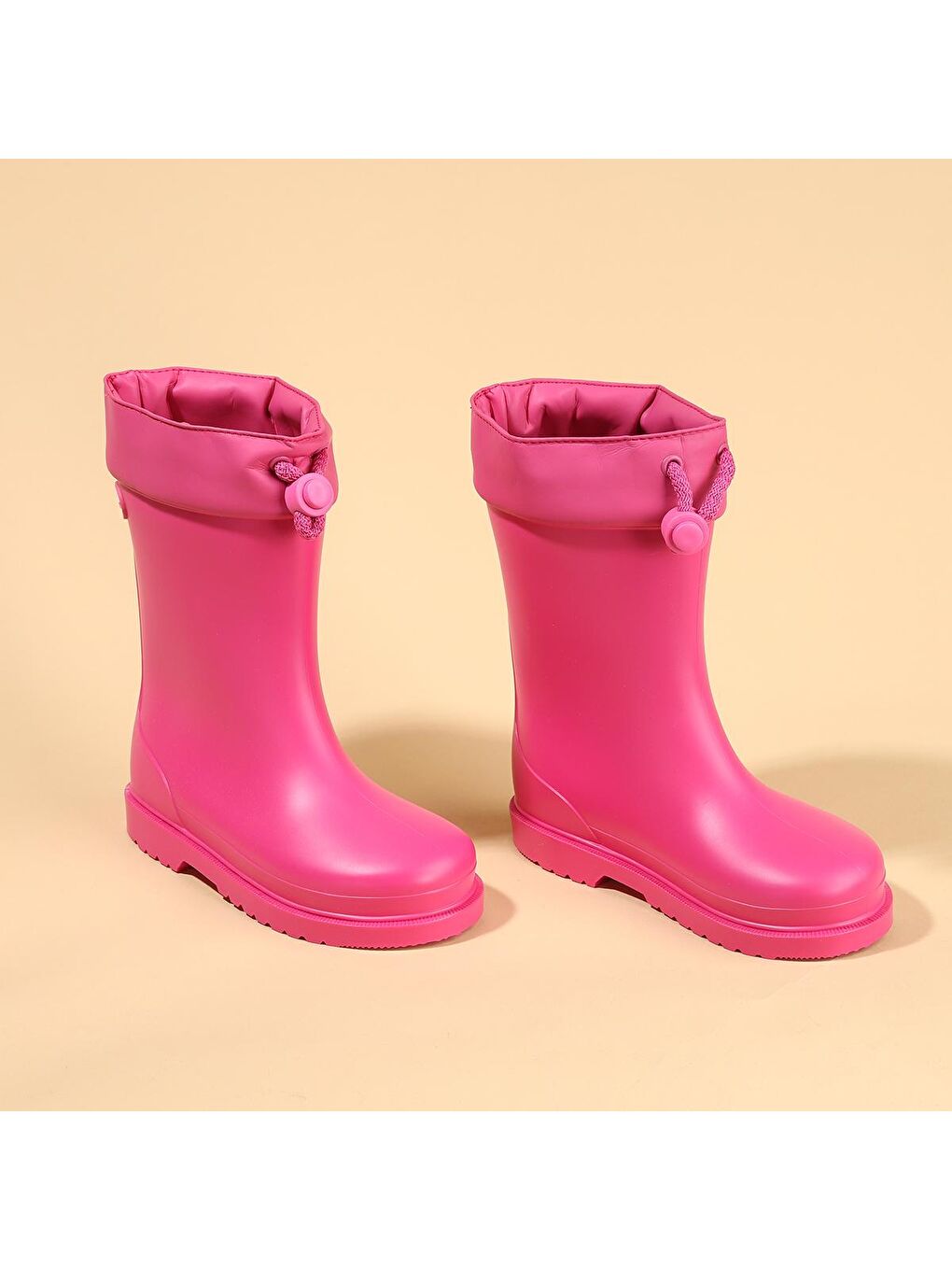 Fuşya Chufo Cuello Kız/Erkek Çocuk Su Geçirmez Yağmur Kar Çizmesi W10101-2