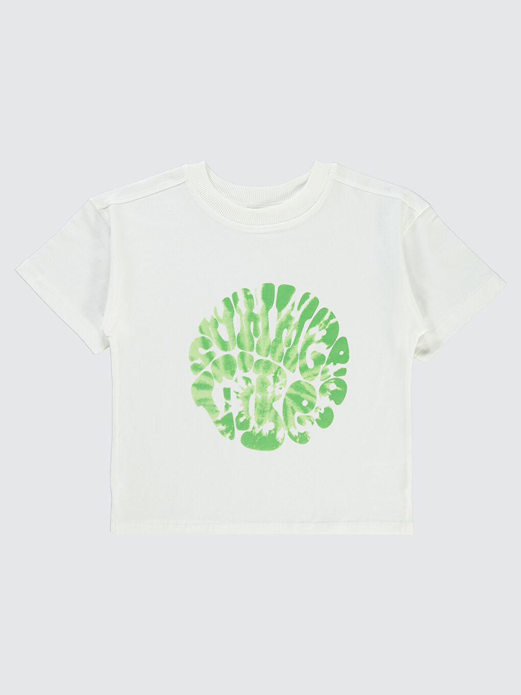 Boys Erkek Çocuk Tişört 10-13 Yaş Açık Yeşil