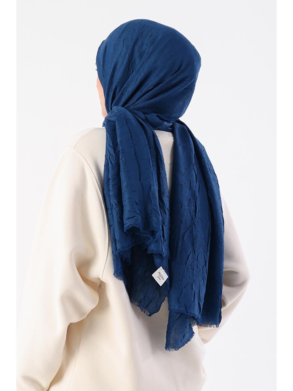 Mavi Bambu Kraş Şal-1