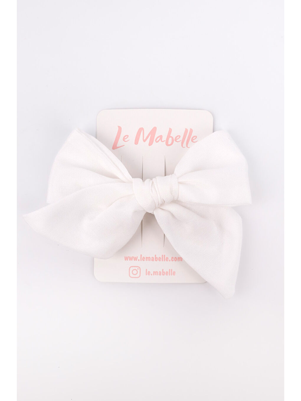 Beyaz Fiyonk Kız Çocuk Klips Toka