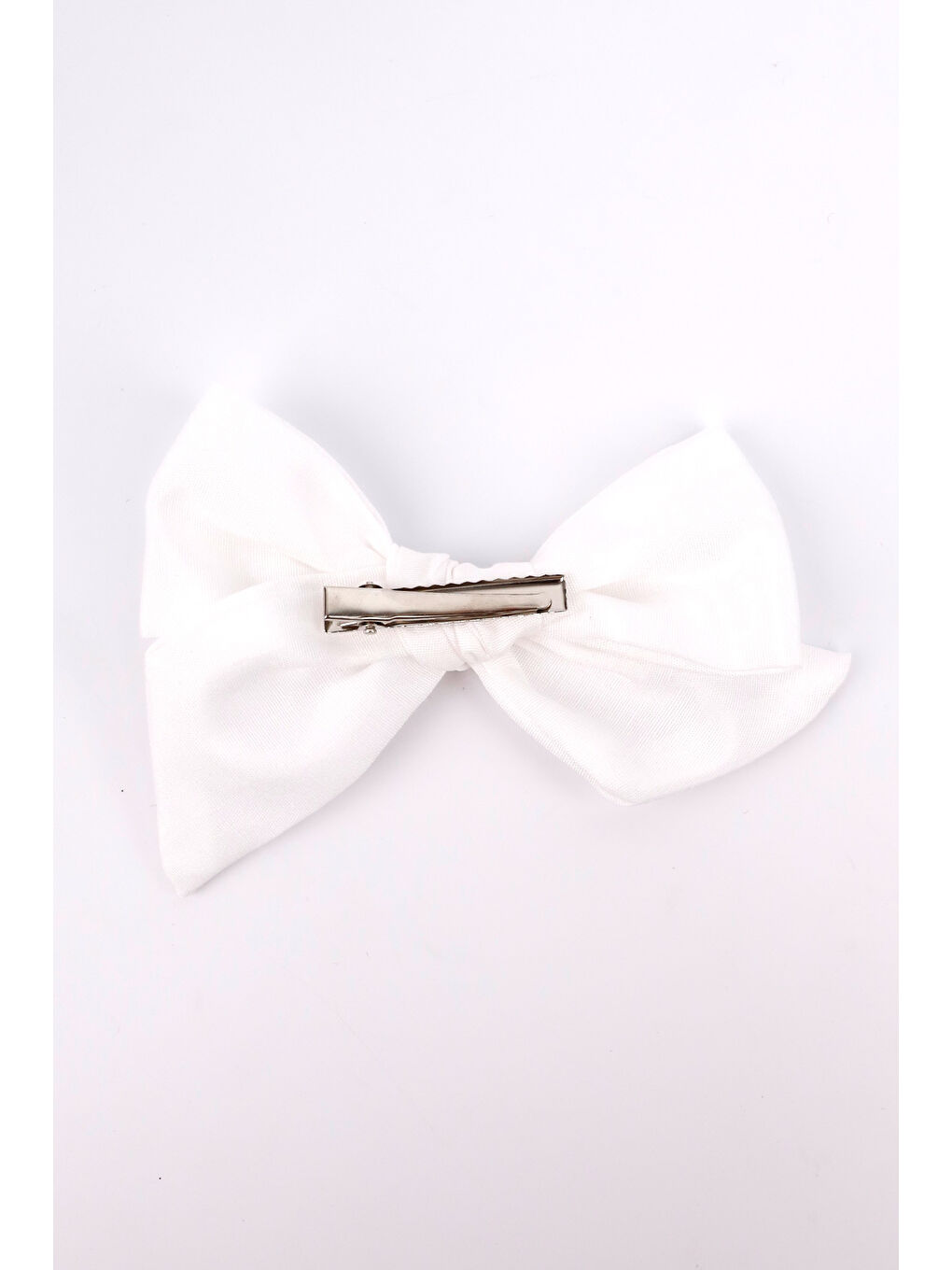 Beyaz Fiyonk Kız Çocuk Klips Toka-2