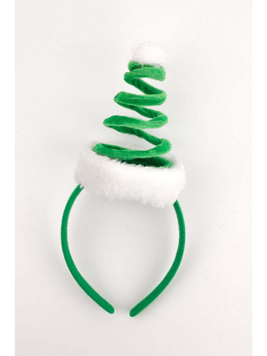 Yeşil Yay Model Ponponlu Kız Çocuk Taç-1