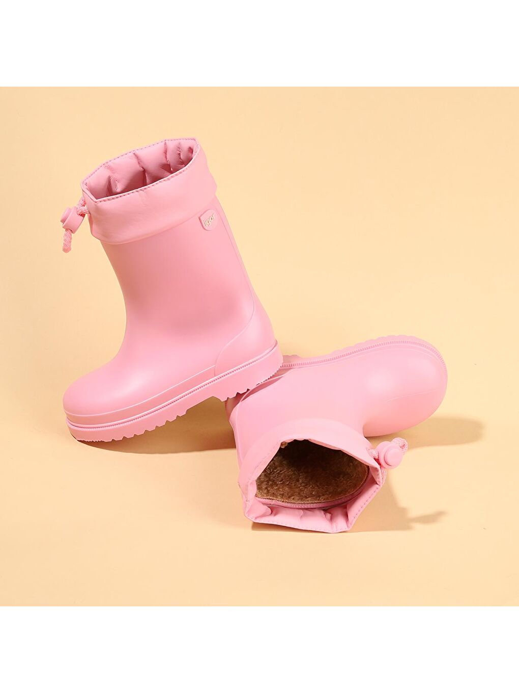 Pembe Chufo Cuello Kız/Erkek Çocuk Su Geçirmez Yağmur Kar Çizmesi W10101-1