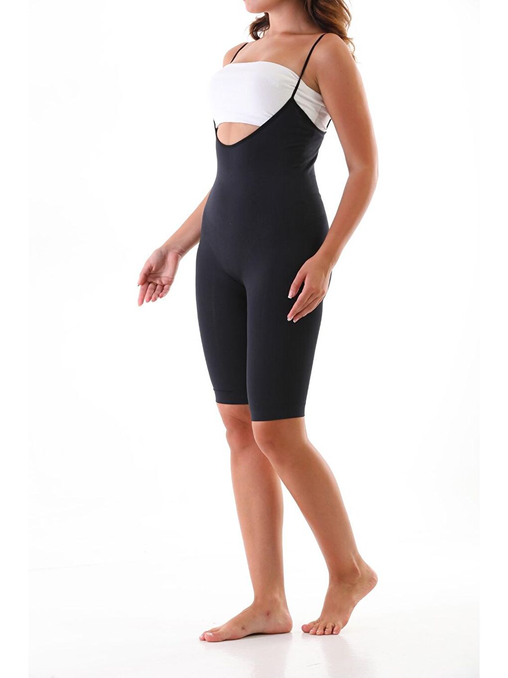 Siyah Push-Up Sütyen Altı Tulum Korse-1